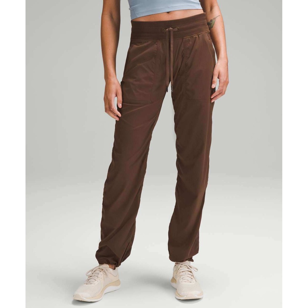 Lululemon Beyond the Studio Jogger Ribbed Mid-Rise Pants Java Size 10